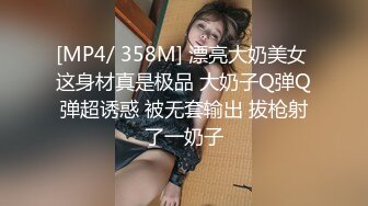 [MP4/ 358M] 漂亮大奶美女 这身材真是极品 大奶子Q弹Q弹超诱惑 被无套输出 拔枪射了一奶子