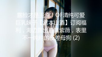 露脸才是王道！OF清纯可爱巨乳妹子【宫本山酒】订阅福利，海边露出道具紫薇，表里不一纯纯的反差母狗 (2)