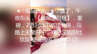 ★☆极品流出☆★牛逼了，午夜街头，【呦呦宝贝呀】，重磅，2男3女KTV群P混操，马路上无套开干，鸡巴深插到吐 饮尿 骚逼通电！《VO (2)