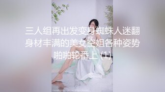 三人组再出发变身蜘蛛人迷翻身材丰满的美女空姐各种姿势啪啪轮番上 (1)