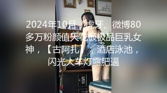 2024年10月，虎牙、微博80多万粉颜值天花板极品巨乳女神，【古阿扎】，酒店泳池，闪光大车灯露肥逼